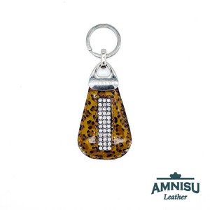 Barna párducmintás lakk csepp alakú swarovski köves kulcstartó H9020 -  - Meska.hu