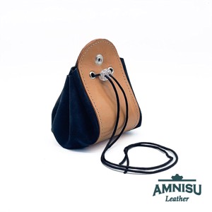 Bézs - kékes fekete bőr 2in1 szütyő és kockatálca M3019-6013 - játék & sport - szerepjáték - Meska.hu