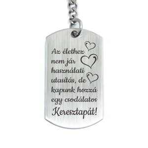Csodálatos Keresztapát acél medálos kulcstartó, Táska & Tok, Kulcstartó & Táskadísz, Kulcstartó, , MESKA