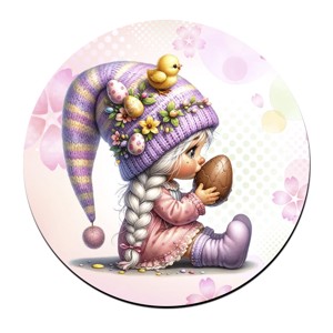 Húsvéti manólány csokival bögre alátét, , , MESKA