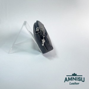 Sötétszürke kettő cipzáras kulcstartó B8021 - táska & tok - kulcstartó & táskadísz - kulcstartó - Meska.hu