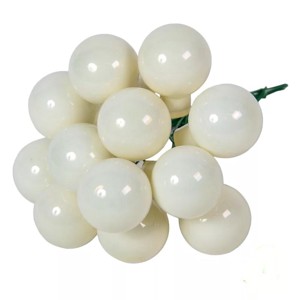 Üveggömb pick 2,5 cm - gyapjú fehér - fényes 12 db, Kellékek & szerszámok, Dekorációs kellékek, Üveggömb pick, , MESKA