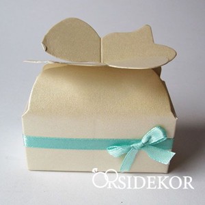 Köszönetajándék-doboz cukrozott mandulával, csokiszívvel, Esküvő, Emlék & Ajándék, Köszönőajándék, , MESKA