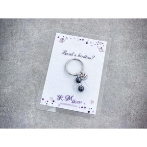 Leszel a barátom kulcstartó hematittal, Táska & Tok, Kulcstartó & Táskadísz, Kulcstartó, , MESKA