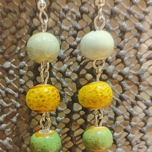 Lógós fülbevaló gyöngyökkel - ékszer - fülbevaló - lógó fülbevaló - Meska.hu Lógós fülbevaló gyöngyökkel - ékszer - fülbevaló - lógó fülbevaló - Meska.hu