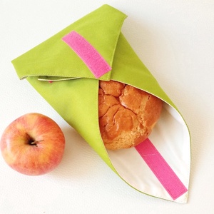 Újraszalvéta, kívül-belül vízálló, fűzöld - táska & tok - uzsonna- & ebéd tartó - szendvics csomagoló - Meska.hu