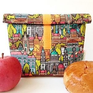 Vízálló tasak, lunch bag, Budapestes, univerzális nejlonzacskó helyettesítő - táska & tok - uzsonna- & ebéd tartó - ebéd tasak, doboz - Meska.hu