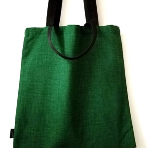 Zsebes bevásárlótáska, arany mintás, rövid és hosszú fül - táska & tok - bevásárlás & shopper táska - shopper, textiltáska, szatyor - Meska.hu