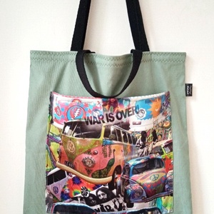 Zsebes bevásárlótáska, hippi - Meska.hu