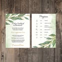 Greenery esküvői meghívó - 03 - Meska.hu