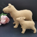 CAPYBARA/VÍZIDISZNÓ 2 DB/SZETT TERMÉSZETES ANYAGOKBÓL (GYAPJÚFILC, GYAPJÚ), TERMÉSZETES JÁTÉK - Meska.hu