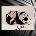 Panda 3D geometrikus fali dekoráció - Meska.hu