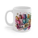 Nail boss - körömlakkos bögre műkörmösöknek, műkörömépítőknek, manikűrösöknek - Meska.hu