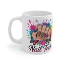 Nail tech- körmös bögre műkörmösöknek, műkörömépítőknek, manikűrösöknek - Meska.hu