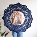 80 cm-es makramé mandala, egyedi fali dekoráció - Meska.hu