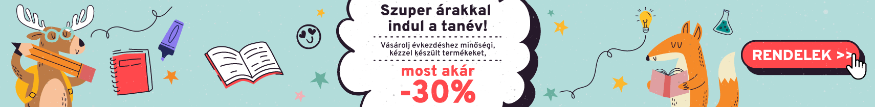 Tanévkezdés árakció 2025